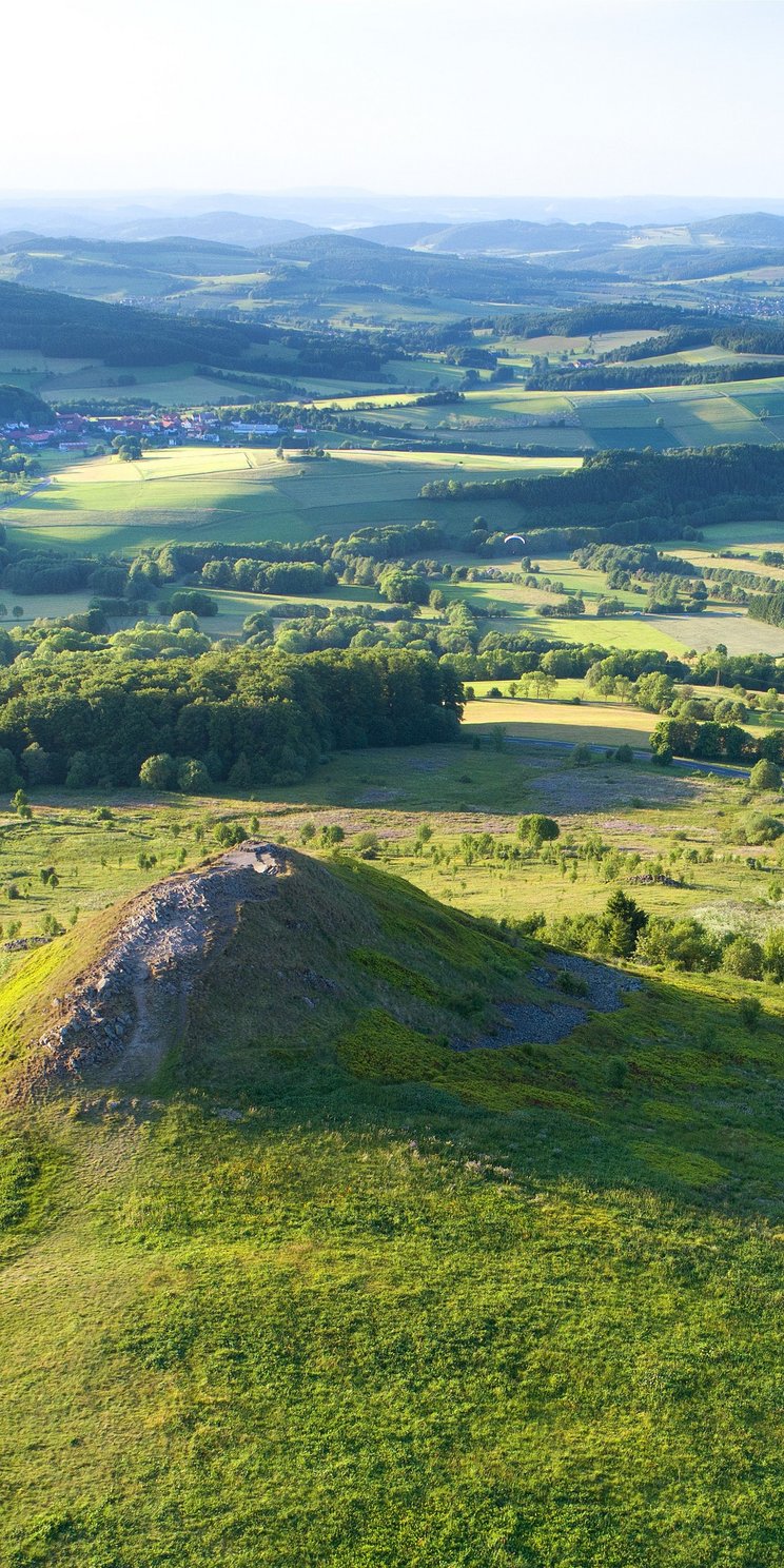Landschaftsansicht im UNESCO-Biosphärenreservat Rhön
