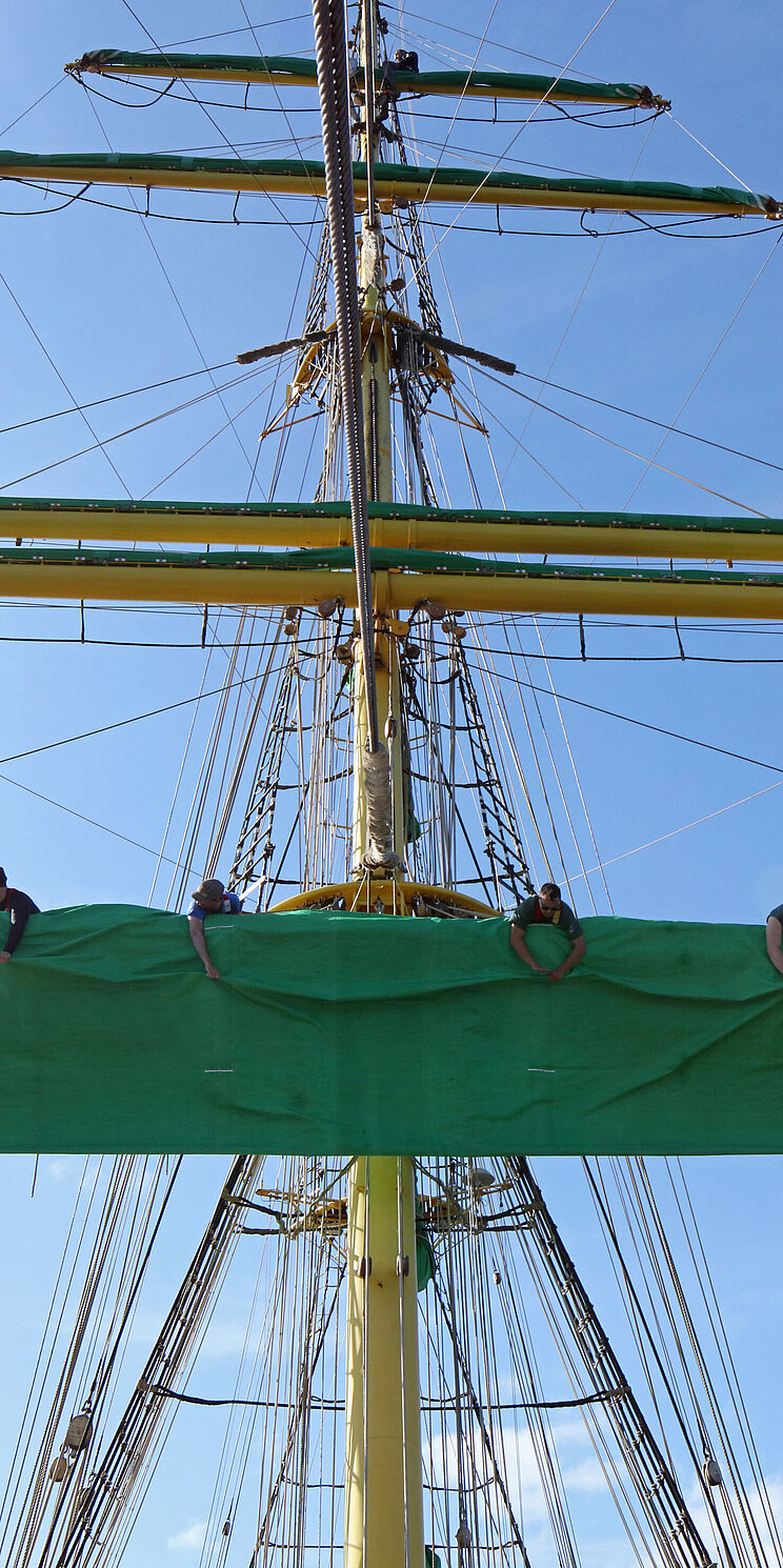 Mast eines Segelschiffs