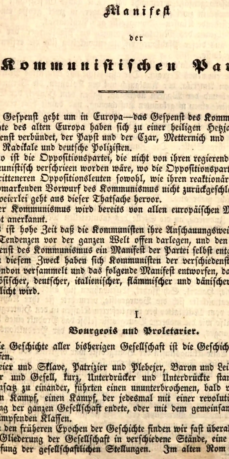 Karl Marx Manifest der Kommunistischen Partei Karl Marx Manifest der Kommunistischen Partei