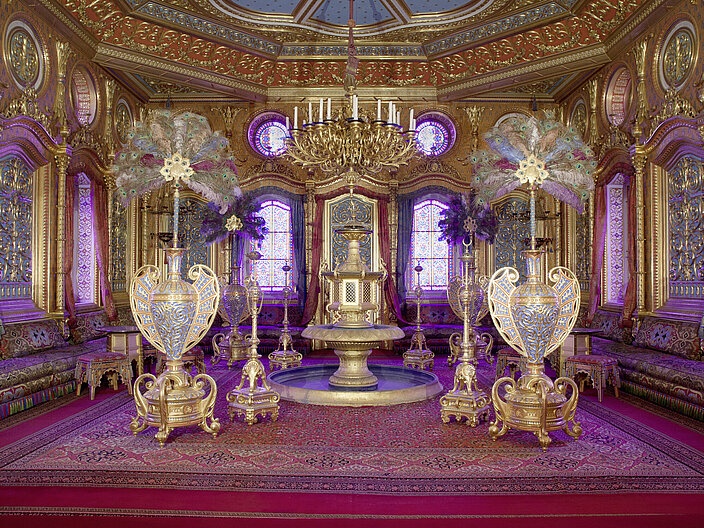 Prächtiger Saal im orientalischen Stil