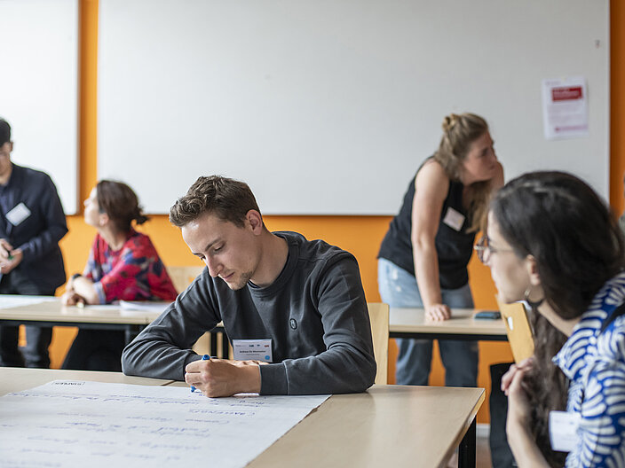 Aufnahme der Teilnehmenden eines Workshops