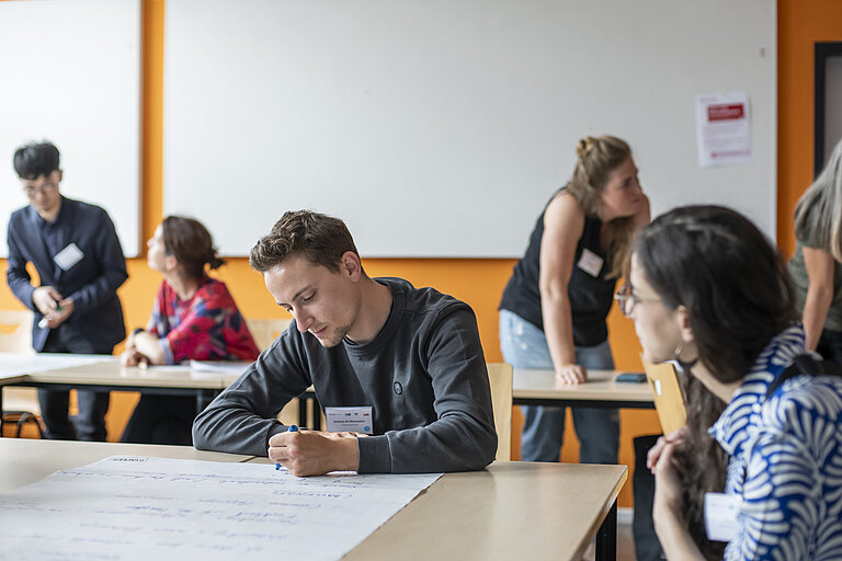 Workshop Aufnahme der Teilnehmenden eines Workshops