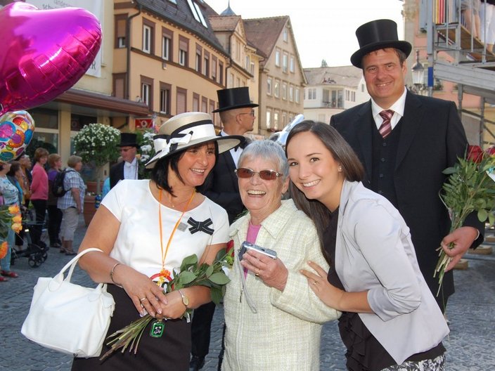 Szene eines Straßenfests