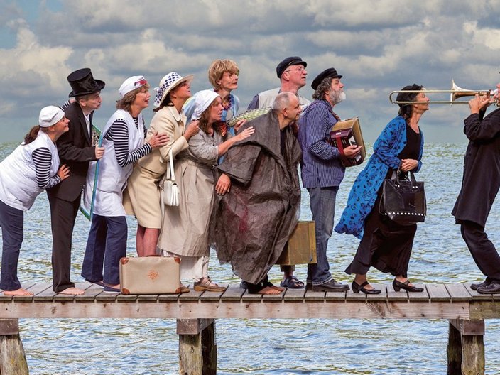 Theateraufführung unter freiem Himmel