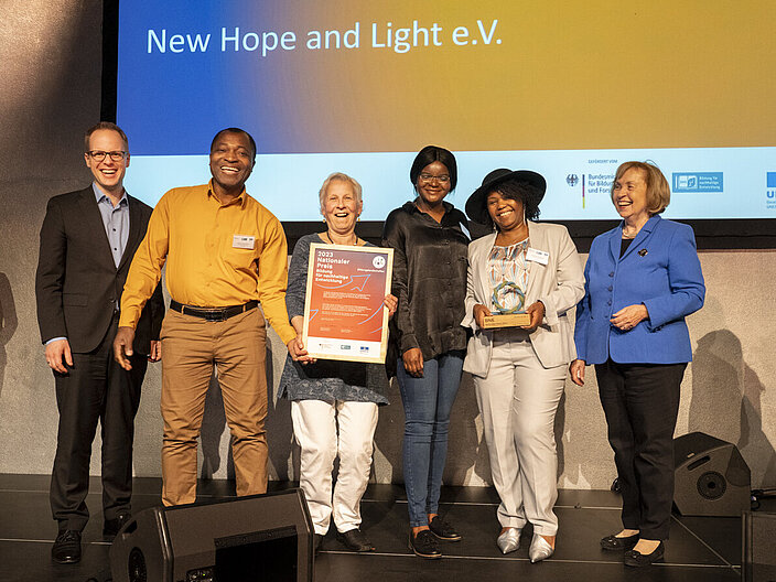New Hope and Light e.V.  BNE-Preisträger 2023 in der Kategorie Bildungslandschaften
