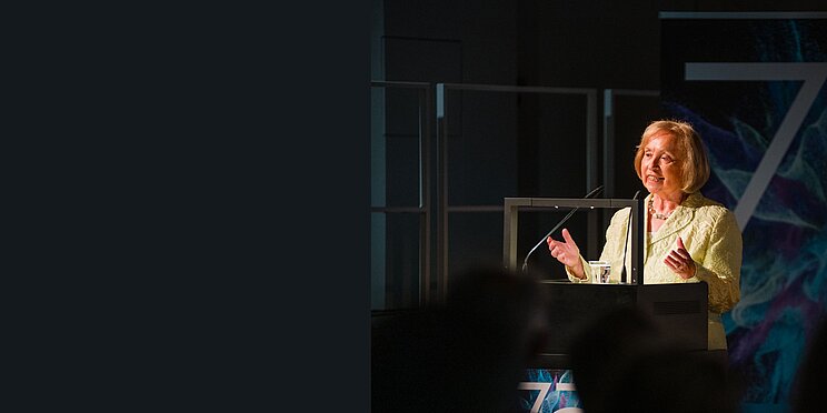 Maria B&ouml;hmer beim Festakt zu 75 Jahre Deutsche UNESCO-Kommission