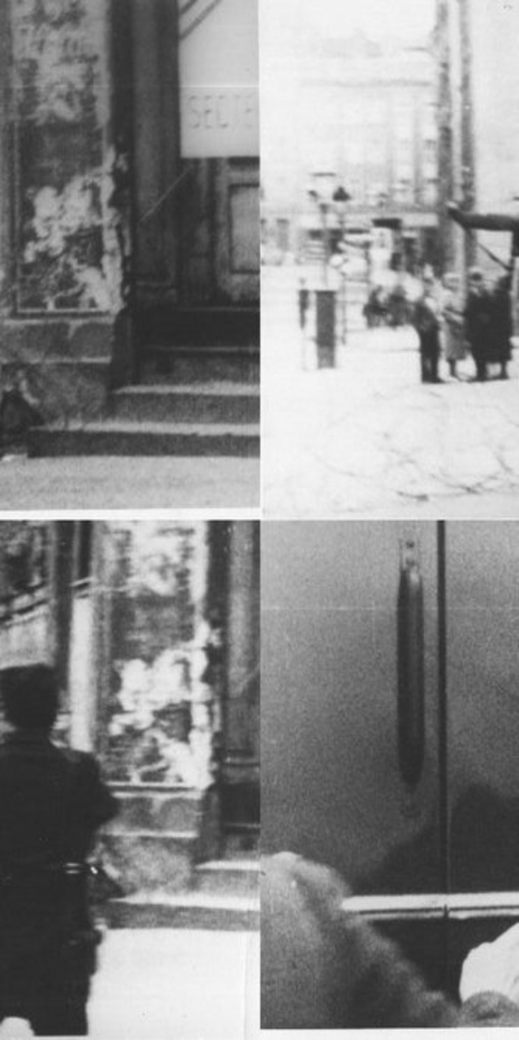 Fotostrecke der Flucht von Conrad Schumann aus der DDR. Das Foto mit dem Titel Sprung in die Freiheit über eine Stacheldrahtrolle gehört als Medienikone zu den bekanntesten Bildern des Kalten Krieges.