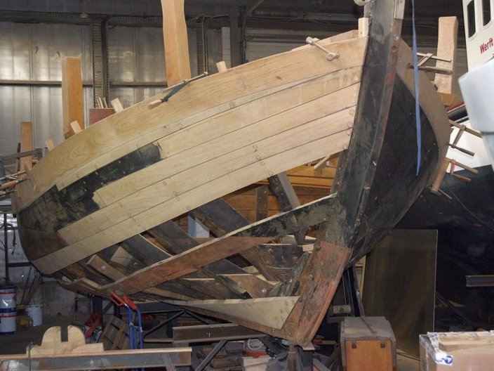 Boot in der Werft