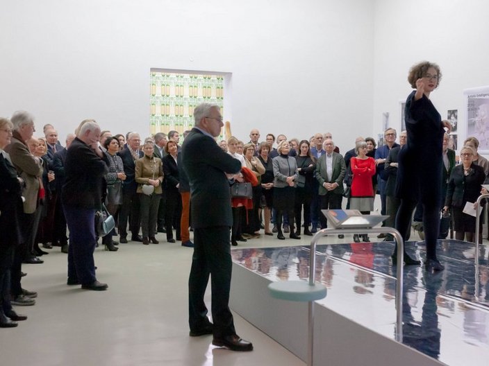 Veranstaltung in einem Kunstverein