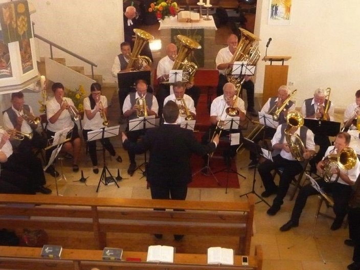 Posaunenchor in einer Kirche