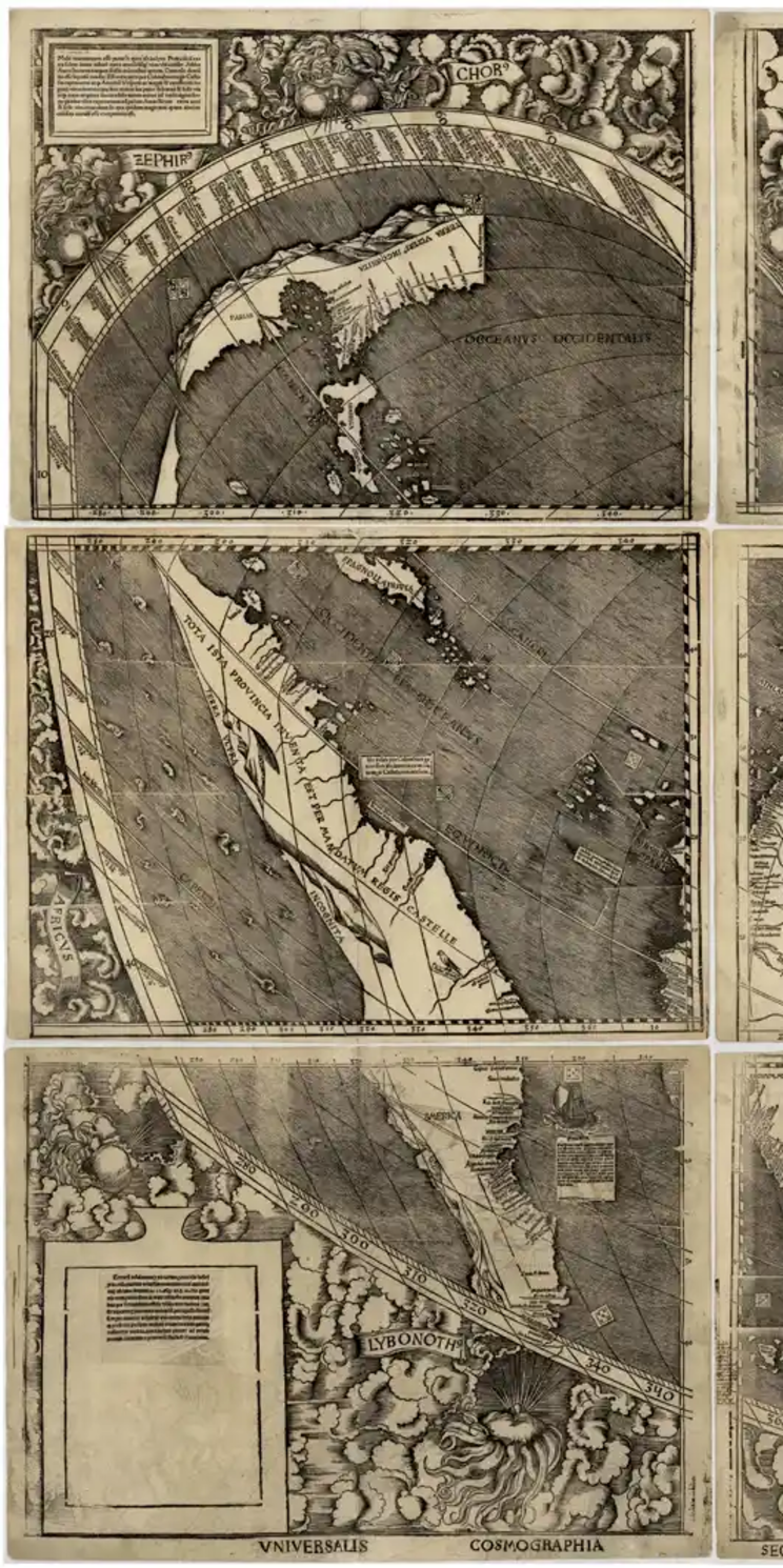 Waldseemüllerkarte von 1507 Waldseemüllerkarte von 1507