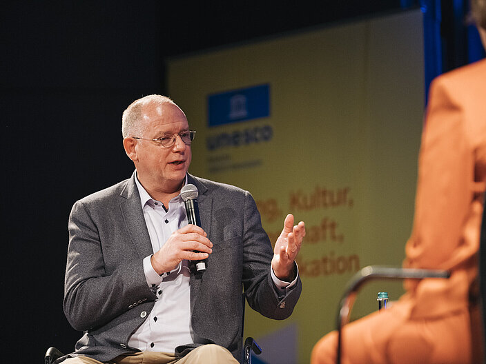 Carsten von Nahmen im Bühnengespräch