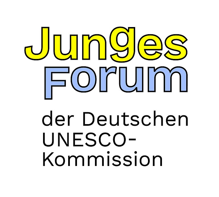 Logo Junges Forum Logo des Jungen Forums der Deutschen UNESCO-Kommission