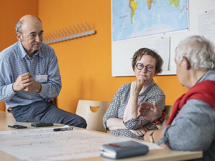 Aufnahme der Teilnehmenden eines Workshops