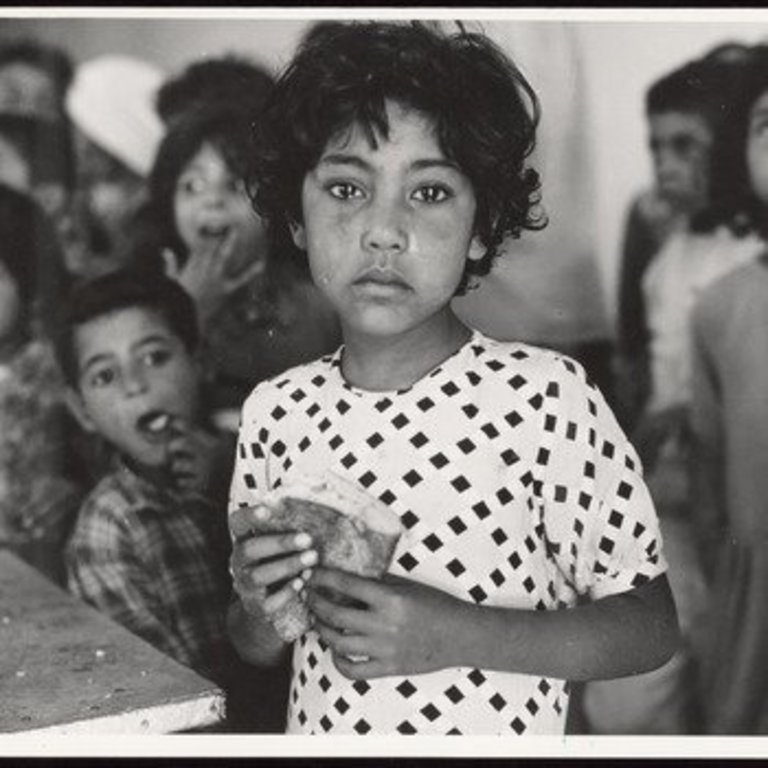 Flüchtlingskind_Palästina_1952_c_UNRWA Pälästinensische Kinder in einem Flüchtlingslager