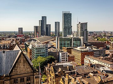 Stadtsilhouette von Manchester