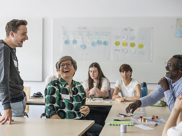 Aufnahme der Teilnehmenden eines Workshops