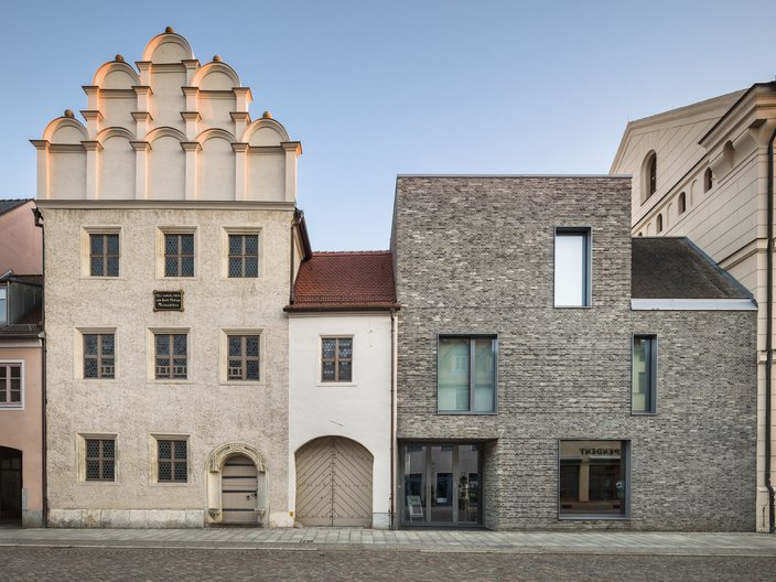 Blick auf das Melanchtonhaus in Wittenberg