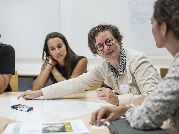 Aufnahme der Teilnehmenden eines Workshops