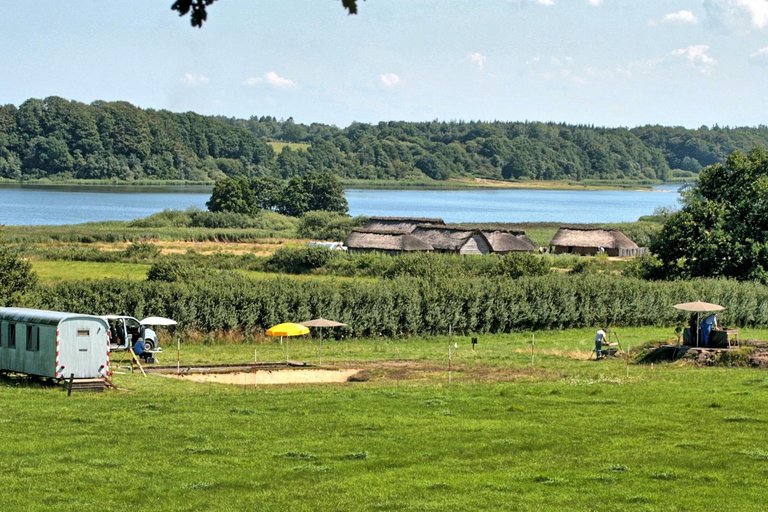 Haithabu, Ausgrabungen Blick auf archäologische Ausgrabungen in Haithabu