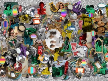 KI-generierte Bild-Collage