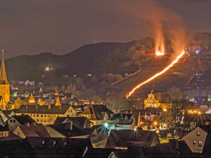 Stadtansicht bei Nacht
