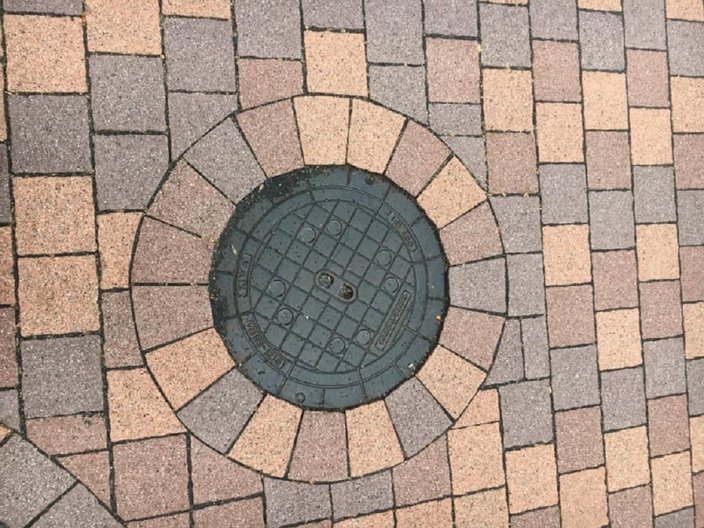 Gepflasterter Weg