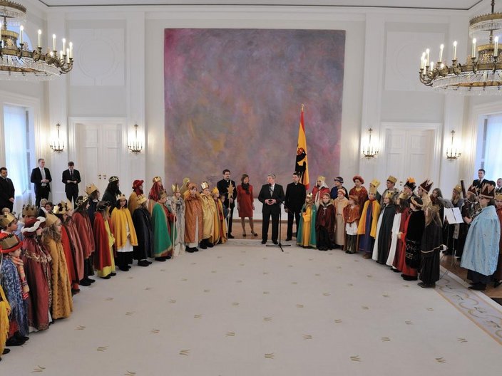 Sternsinger treffen Joachim Gauck