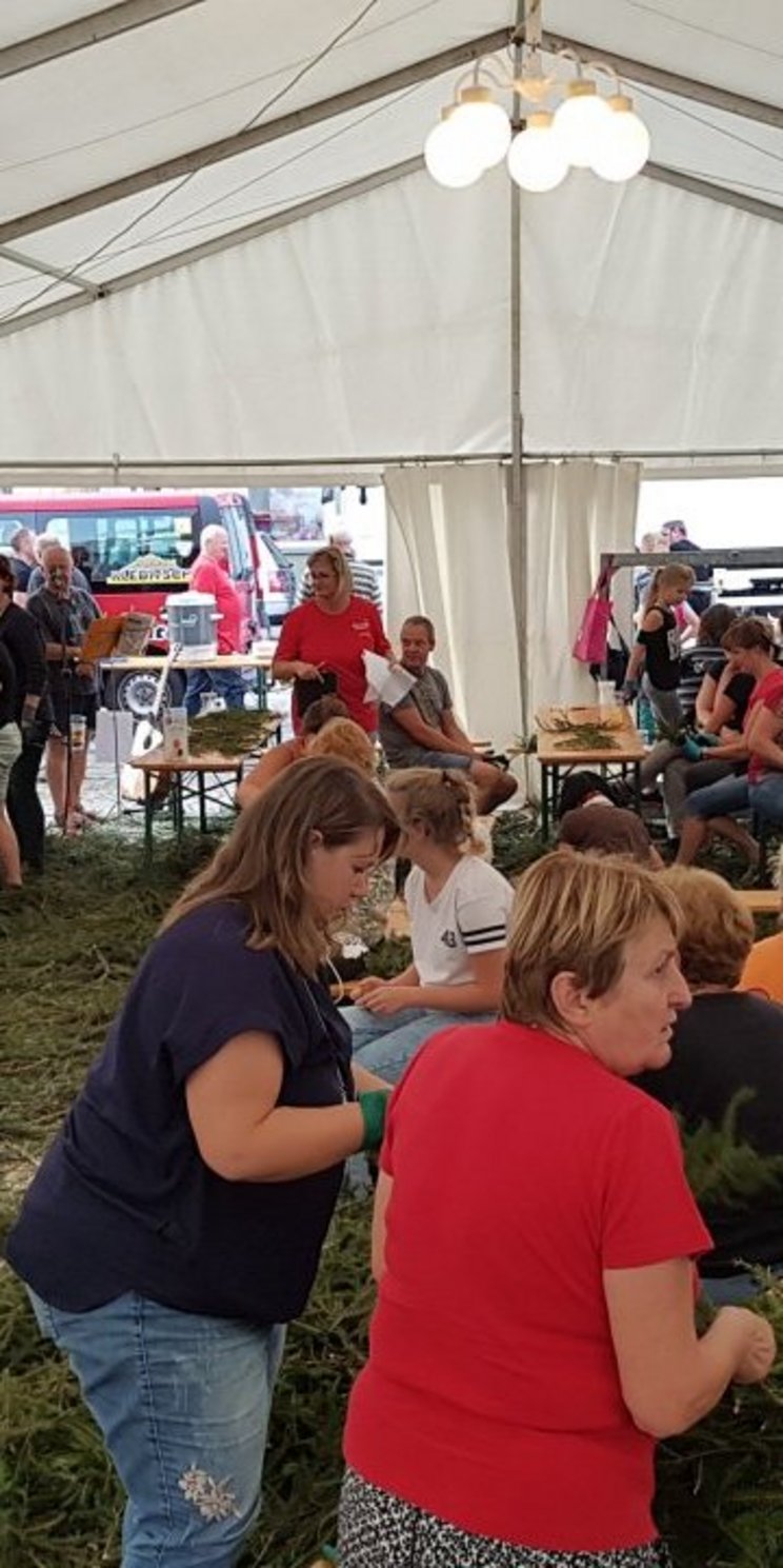29_Foto01-Rankewinden_zum_Schmücken_der_Stadt Fest in der Zelt