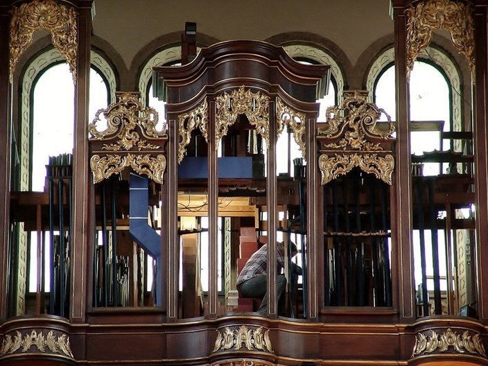 Eine Barockorgel im Umbau