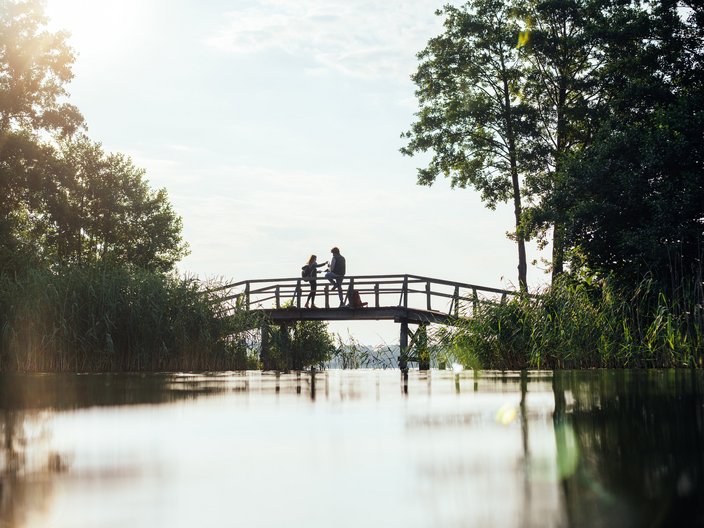 Brücke am Kirchensee im UNESCO-Biosphärenreservat Schaalsee