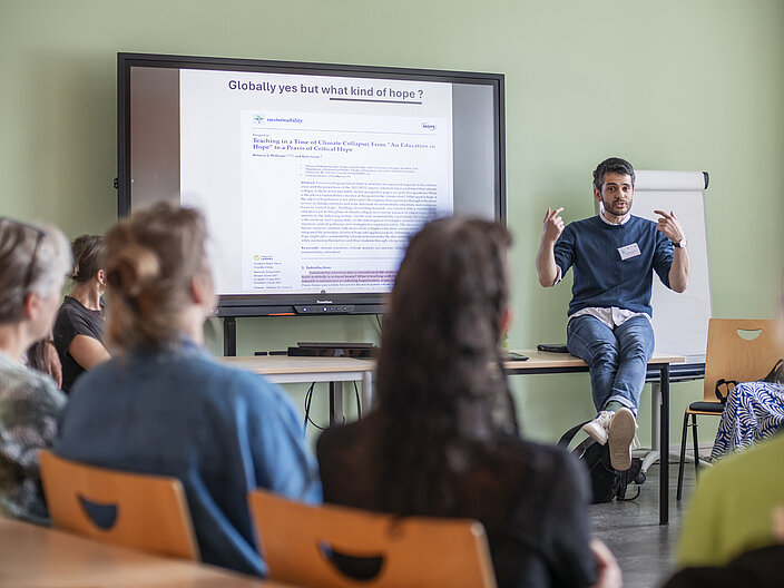 Aufnahme des Workshopleiters und der Teilnehmenden
