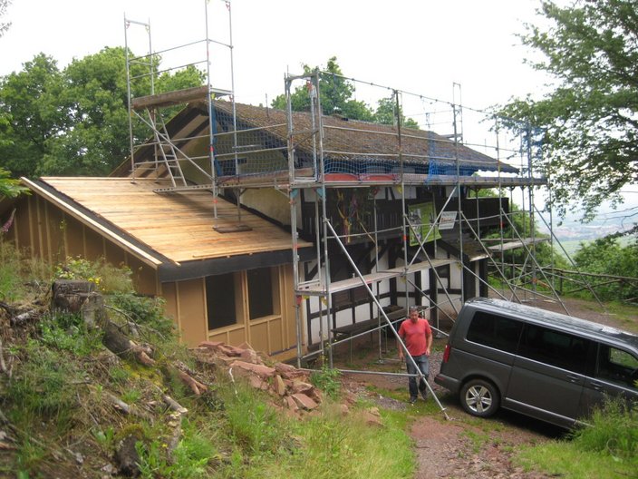 Renovierung einer Hütte im Pfälzer Wald