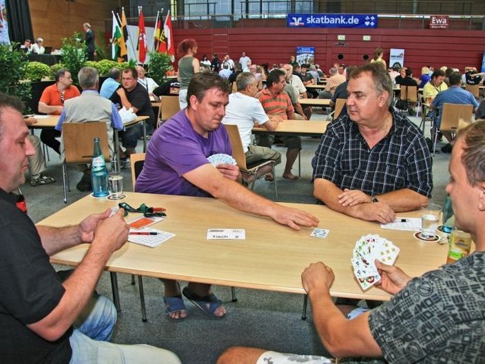 Gruppe von Kartenspielern
