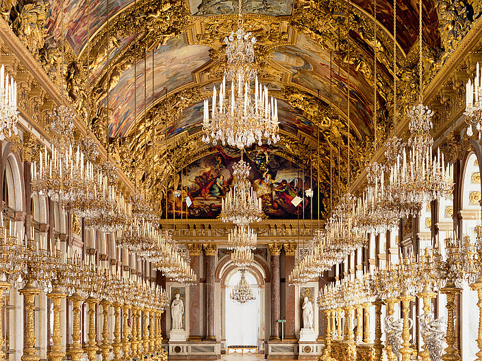 Prächtige Galerie im Herrenchiemsee Schloss