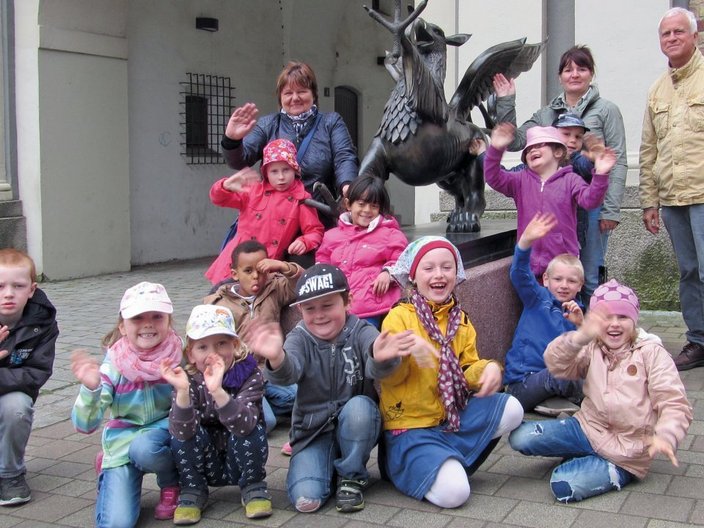 Gruppenbild einer Kindergruppe