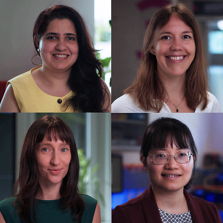 Die vier Preisträgerinnen "For Women in Science" Deutschland in einer Collage 