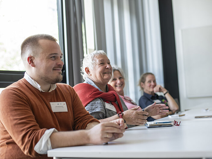 Aufnahme der Teilnehmenden eines Workshops