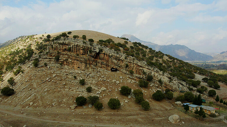 Blick auf einen Hügel im Khorramabad-Tal (Iran)