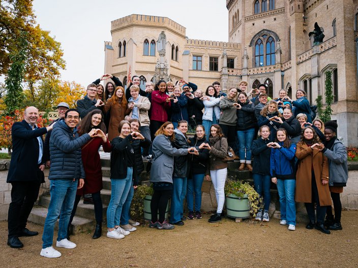 Gruppenfoto des Youth Summits des Young Climate Action for World Heritages