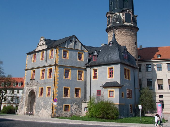 Blick auf Schloss Weimar