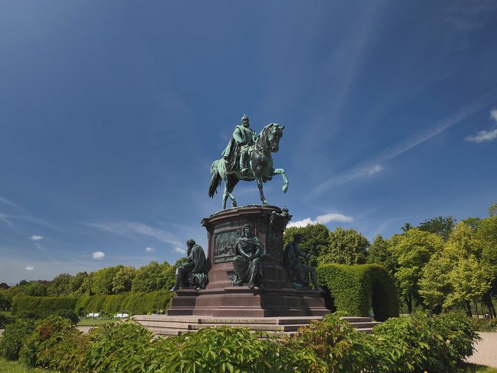 Reiterstandbild von Friedrich Franz im Schweriner Schlossgarten