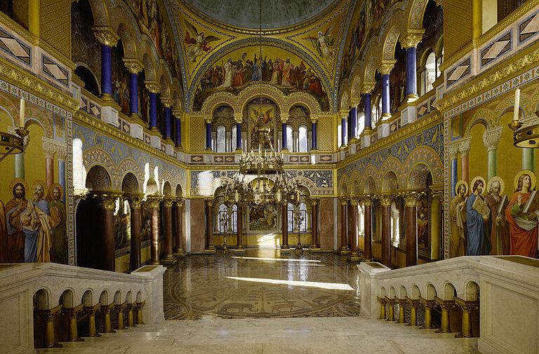 Schlösser König Ludwig, Neuschwanstein, Thronsaal Blick in den Thronsaal auf Schloss Neuschwanstein