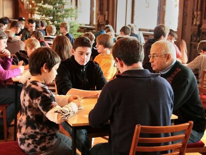 Gruppe von Kartenspielern