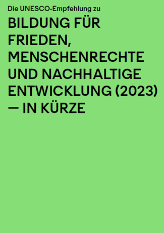 Titelbild der Brosch&uuml;re zur Empfehlung f&uuml;r 