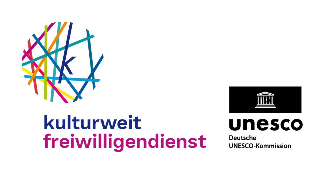 Logos von kulturweit Freiwilligendienst und der Deutschen UNESCO-Kommission