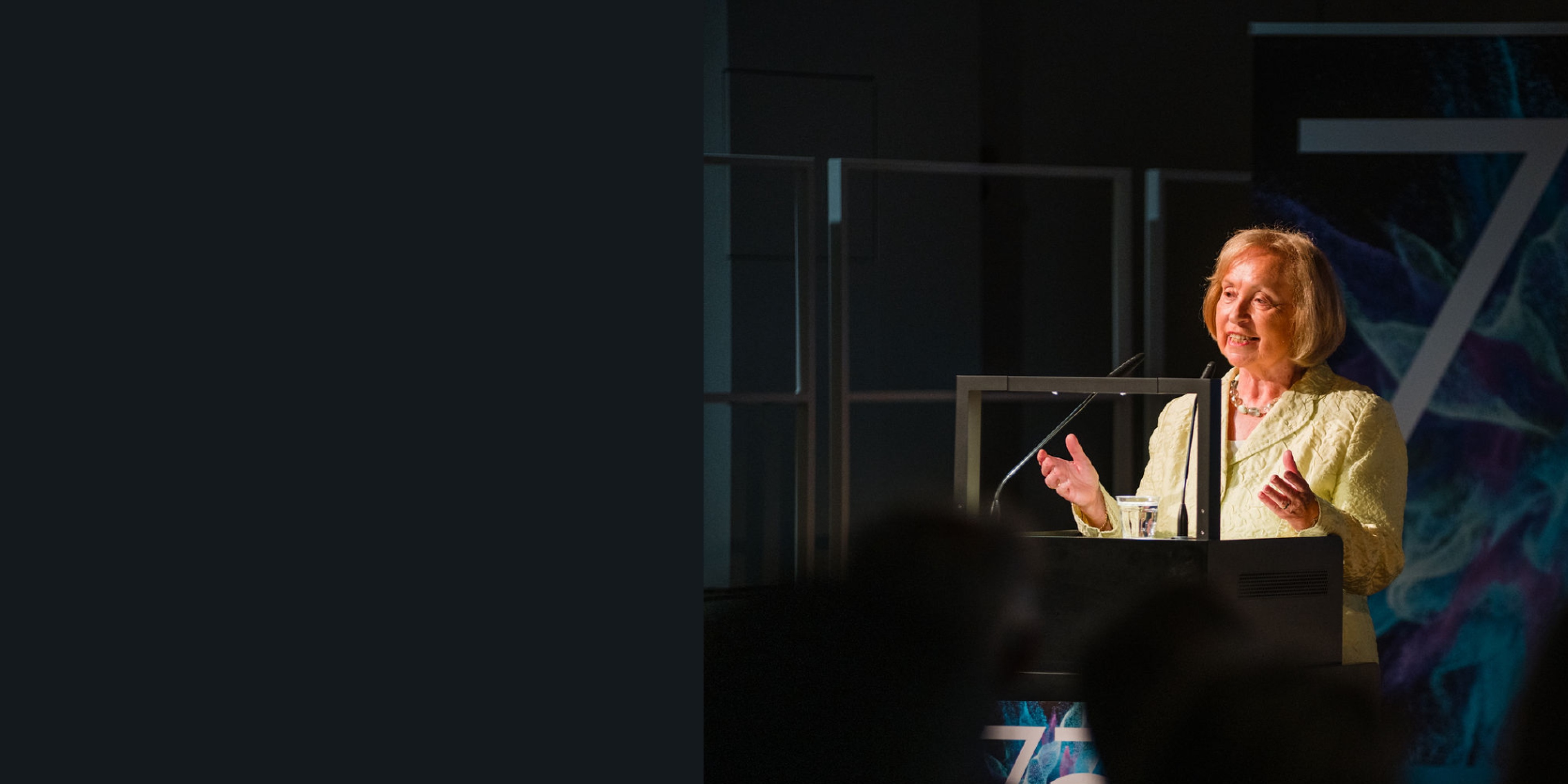 Maria B&ouml;hmer beim Festakt zu 75 Jahre Deutsche UNESCO-Kommission