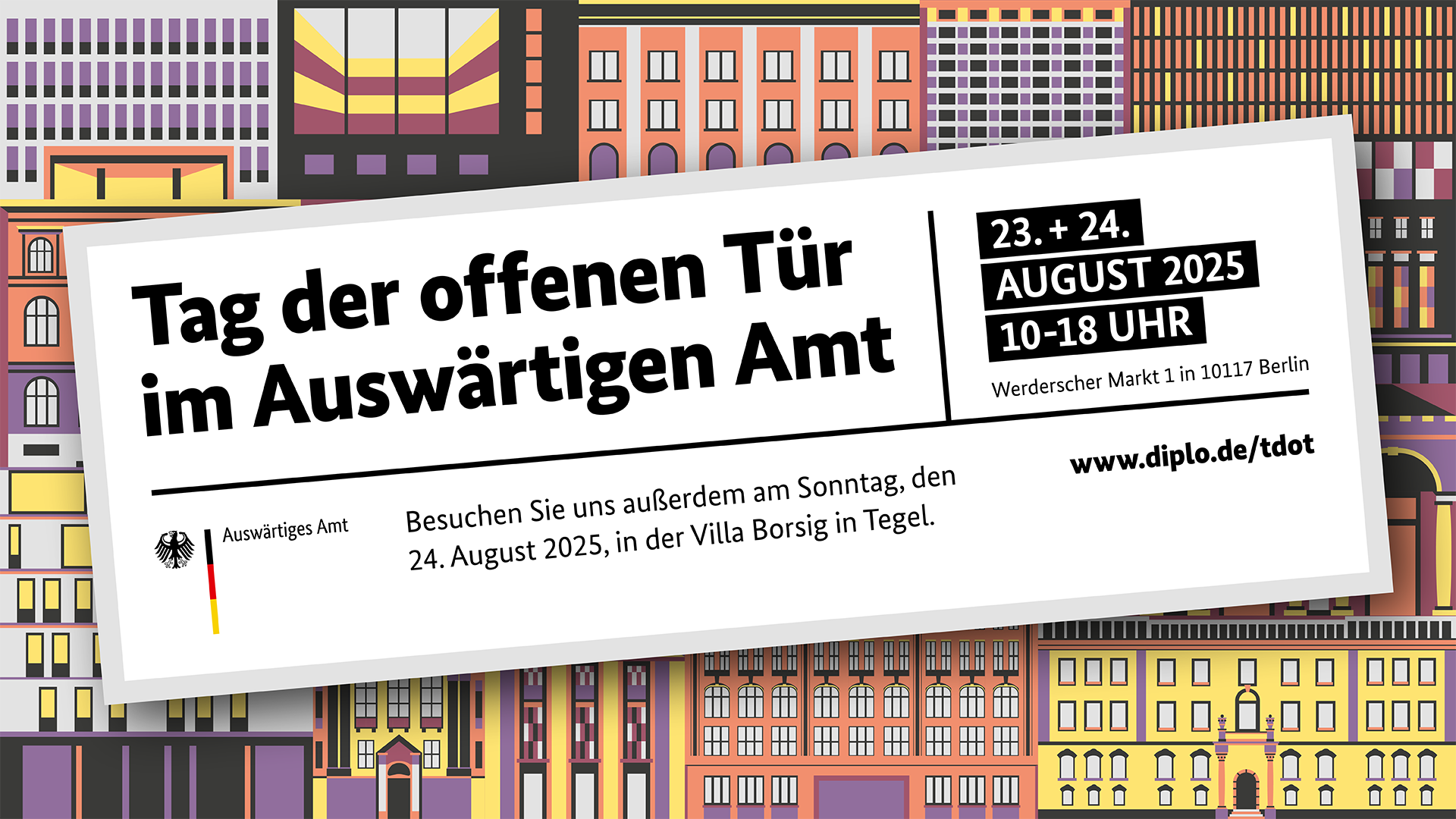 Tag der offenen Tür im Auswärtigen Amt 2025 Ankündigung: Tag der offenen Tür im Auswärtigen Amt 2025