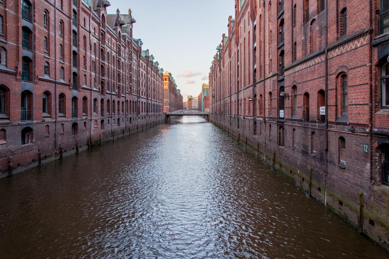 Kanal in der Hamburger Speicherstadt