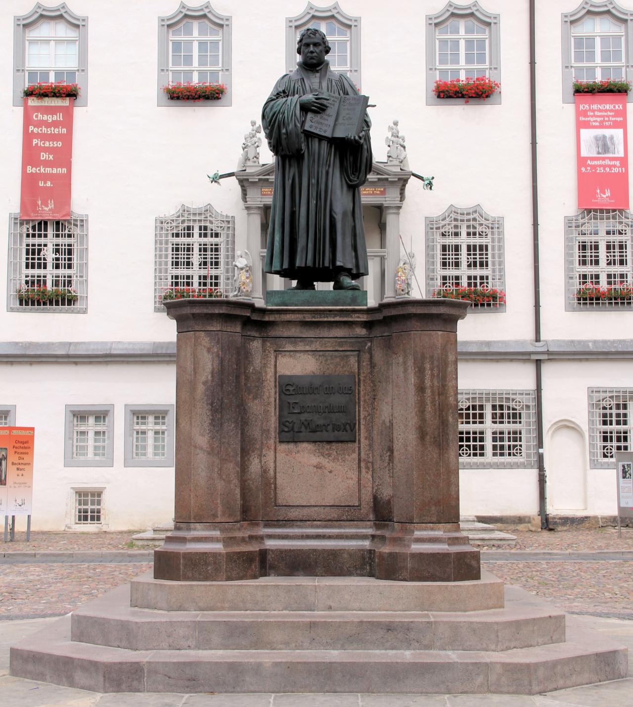 Luther-Statue in Wittenberg 